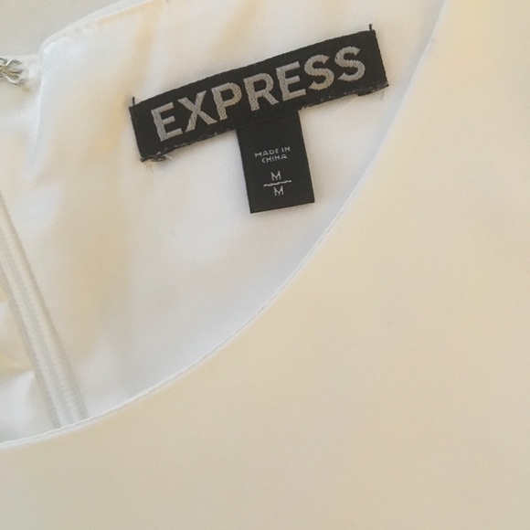 EUC Express colorblock peplum top. Sz M - Picture 3 of 4